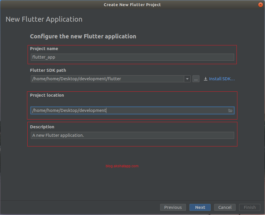 Configure Flutter Application Configure Flutter Application