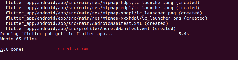 Flutter App Created