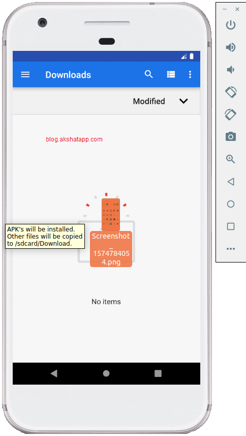 Drag-N-Drop Files into Emulator Drag-N-Drop Files into Emulator