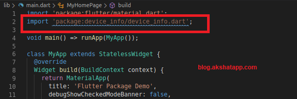 Import Package Code Import Package Code