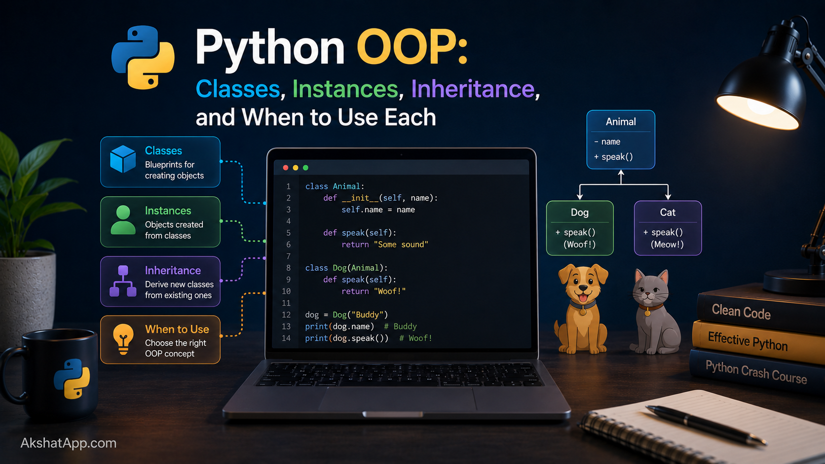 Python OOP: Classes, Instances, Inheritance, and When to Use Each