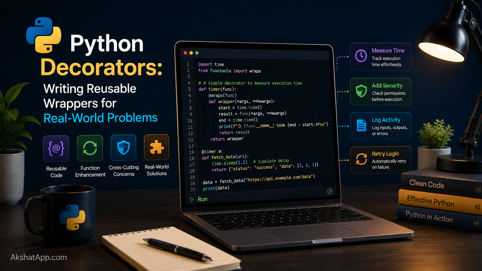 Python Decorators: Writing Reusable Wrappers for Real-World Problems