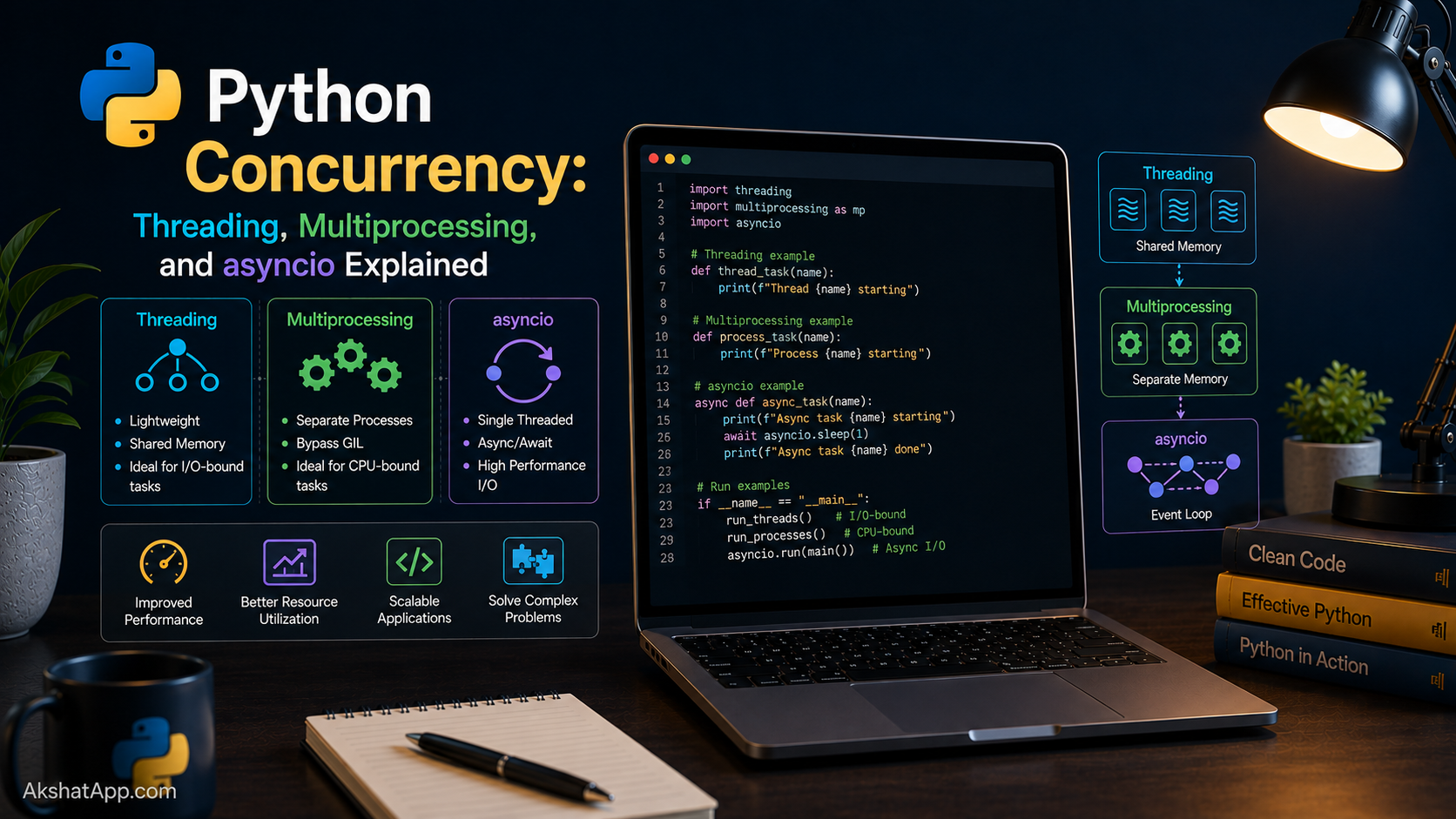 Python Concurrency: Threading, Multiprocessing, and asyncio Explained