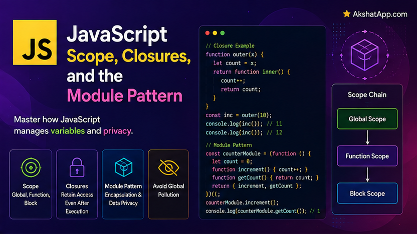 JavaScript Scope, Closures, and the Module Pattern