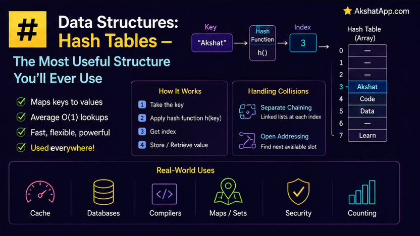 Data Structures: Hash Tables — The Most Useful Structure You'll Ever Use