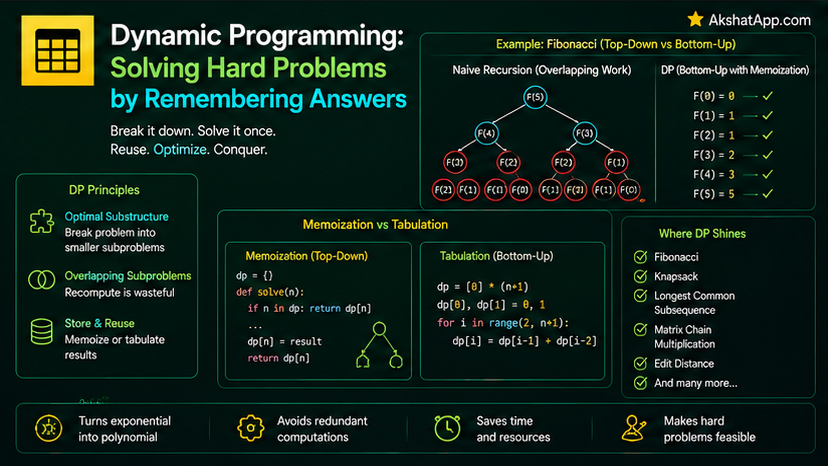 Dynamic Programming: Solving Hard Problems by Remembering Answers