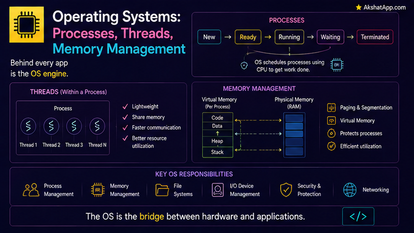 Operating Systems: Processes, Threads, and Memory Management
