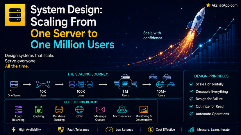 System Design: Scaling From One Server to One Million Users