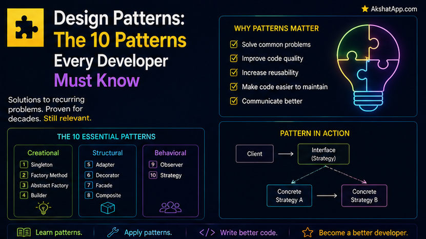 Design Patterns: The Patterns Every Developer Actually Uses
