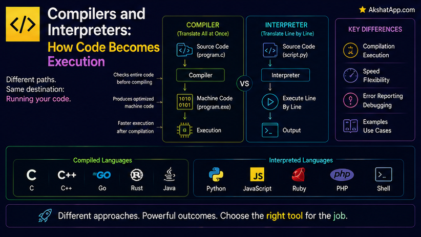 Compilers and Interpreters: How Code Becomes Execution